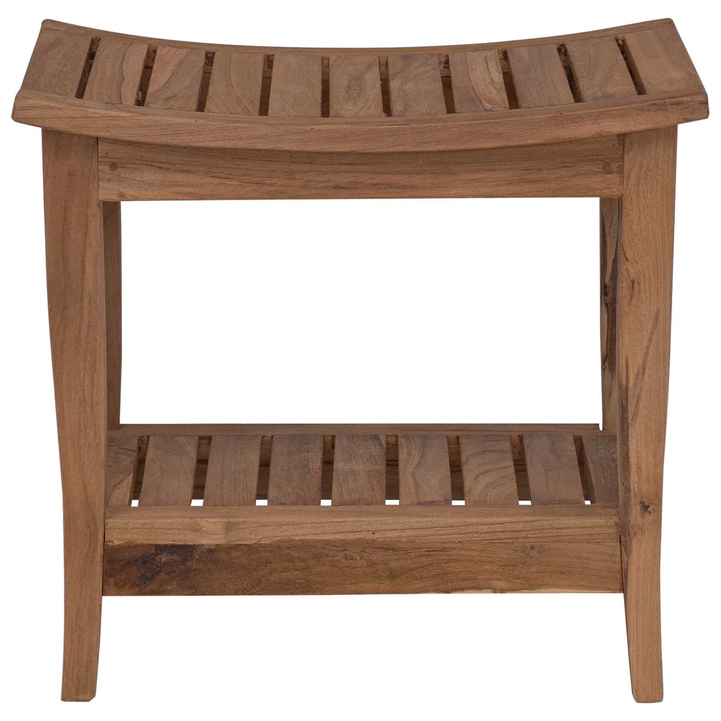 vidaXL Bathroom Side Table Natural 50 x 35 x 45 cm Solid Teak Wood