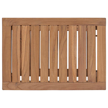 vidaXL Bathroom Side Table Natural 50 x 35 x 45 cm Solid Teak Wood