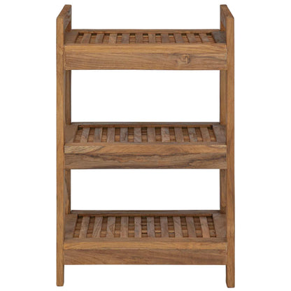 vidaXL Bathroom Shelf Natural 45 x 30 x 71 cm Solid Teak Wood
