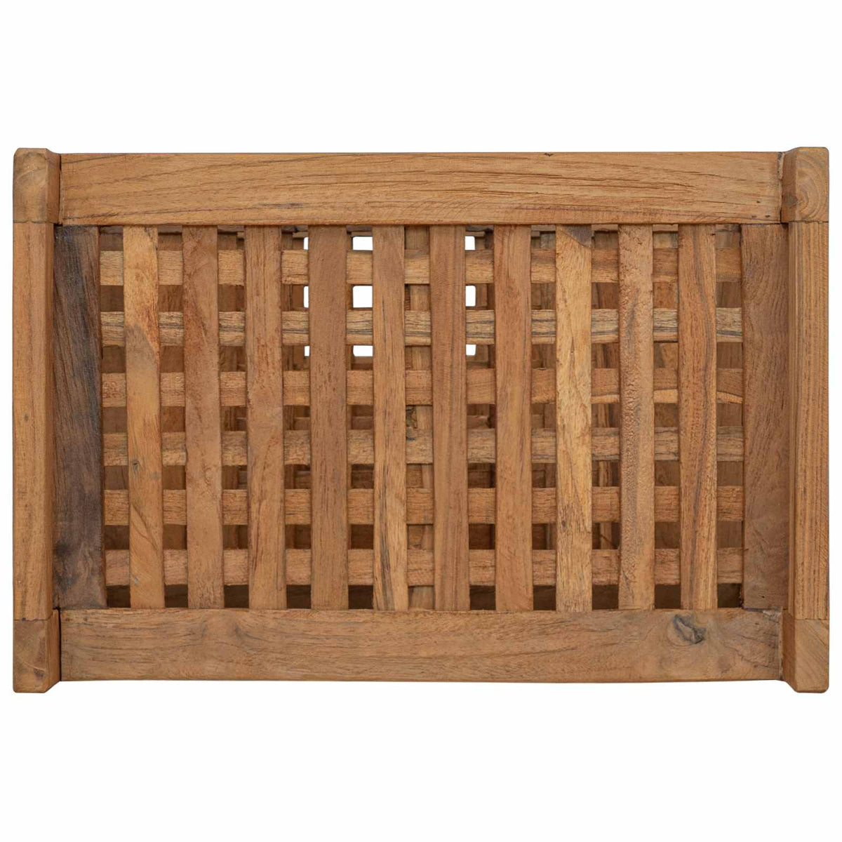 vidaXL Bathroom Shelf Natural 45 x 30 x 71 cm Solid Teak Wood