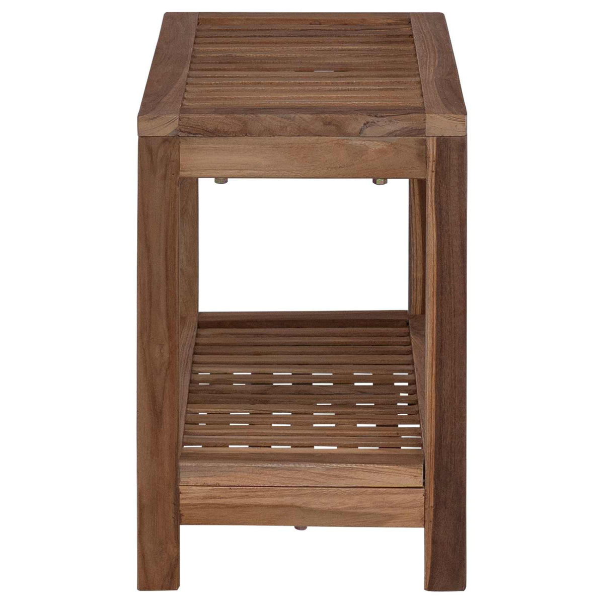 vidaXL Bathroom Side Table Natural 60 x 30 x 45 cm Solid Teak Wood