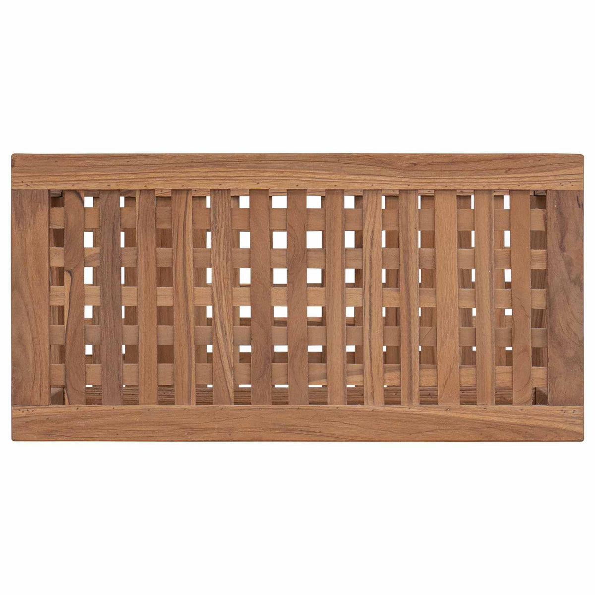 vidaXL Bathroom Side Table Natural 60 x 30 x 45 cm Solid Teak Wood