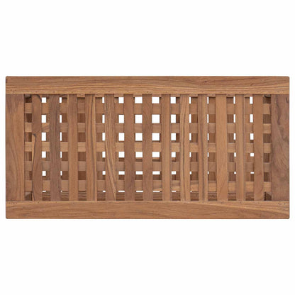 vidaXL Bathroom Side Table Natural 60 x 30 x 45 cm Solid Teak Wood