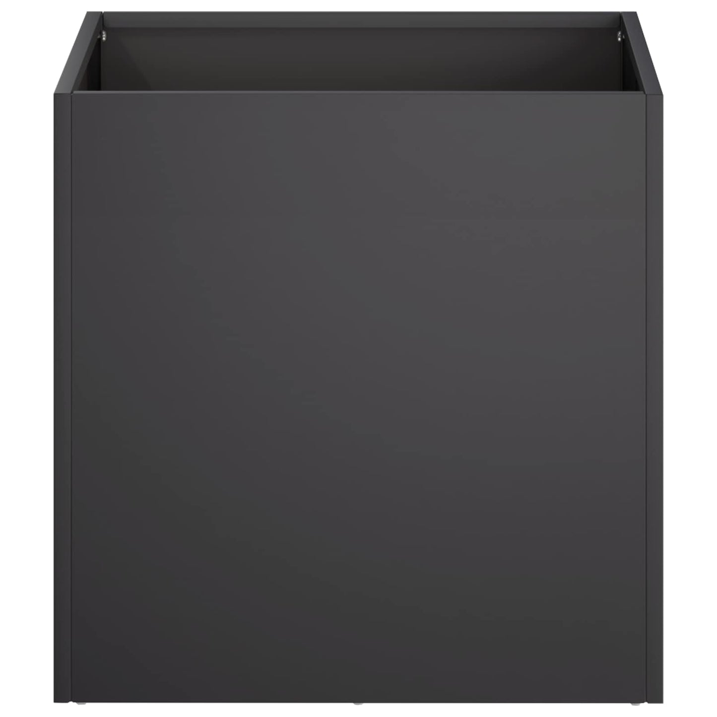 vidaXL Garden Planter Black 20 x 20 x 20 cm Cold-rolled Steel