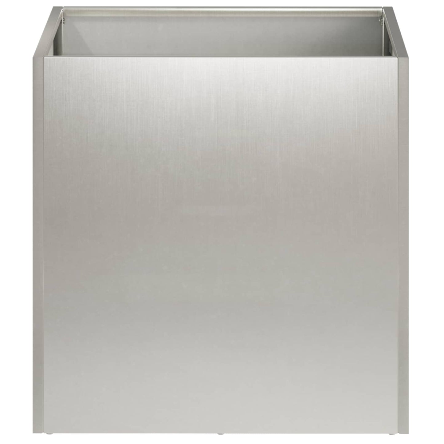 vidaXL Garden Planter 2 pcs Silver 20 x 20 x 20 cm Stainless Steel