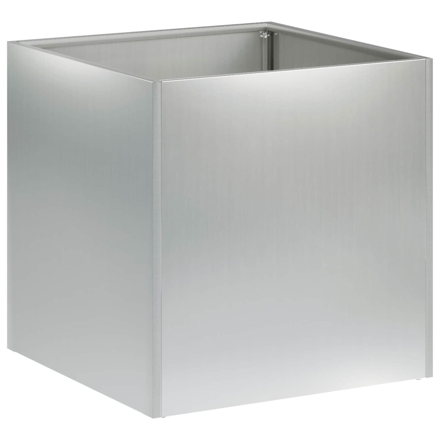 vidaXL Garden Planter 2 pcs Silver 20 x 20 x 20 cm Galvanised Steel