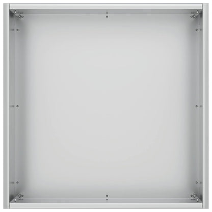 vidaXL Garden Planter 2 pcs Silver 20 x 20 x 20 cm Galvanised Steel