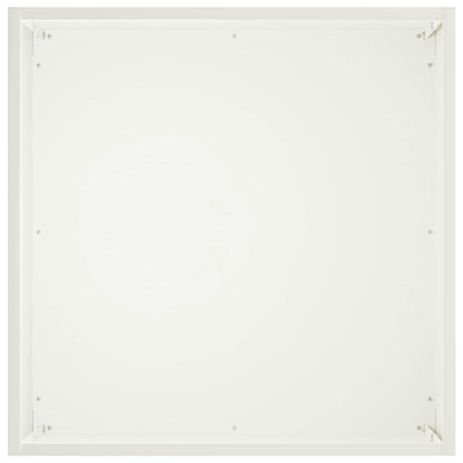 vidaXL Garden Planter 2 pcs White 25 x 25 x 25 cm Cold-rolled Steel