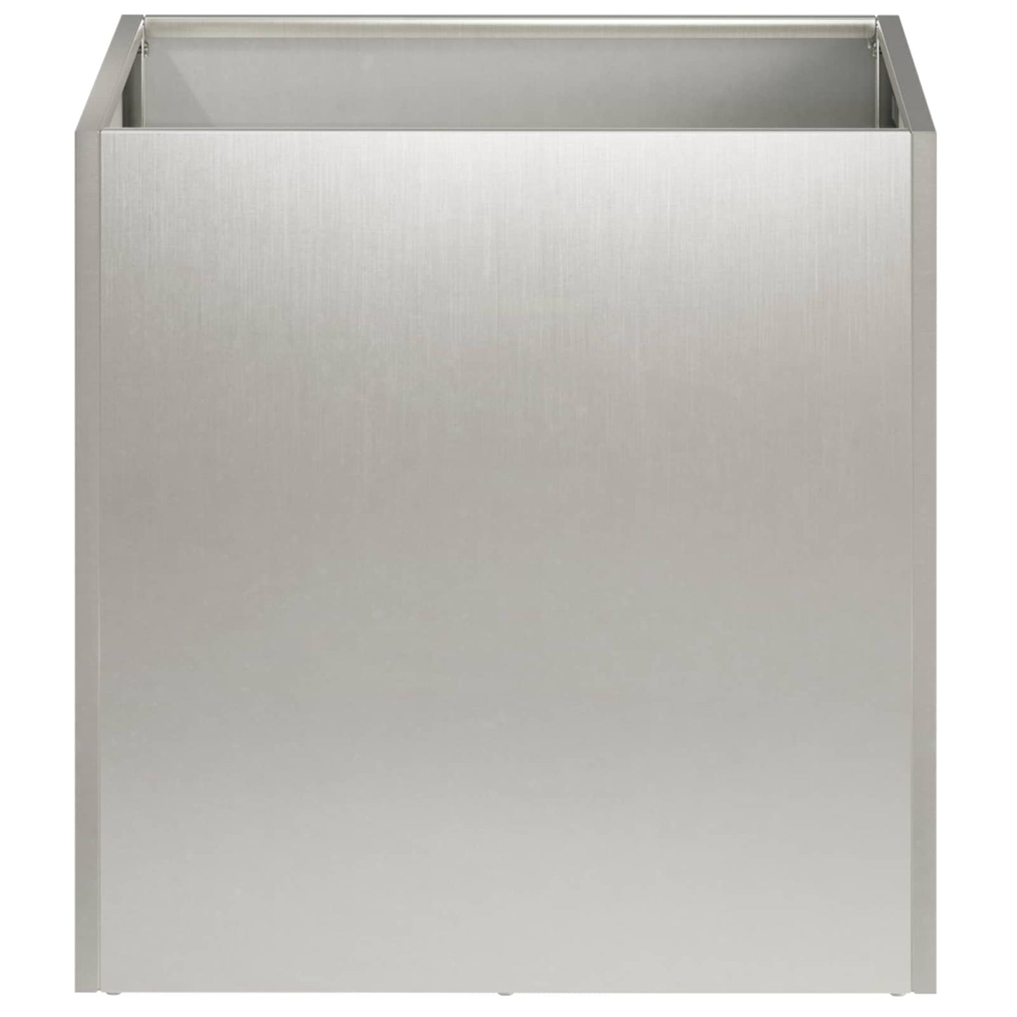 vidaXL Garden Planter Silver 25 x 25 x 25 cm Stainless Steel