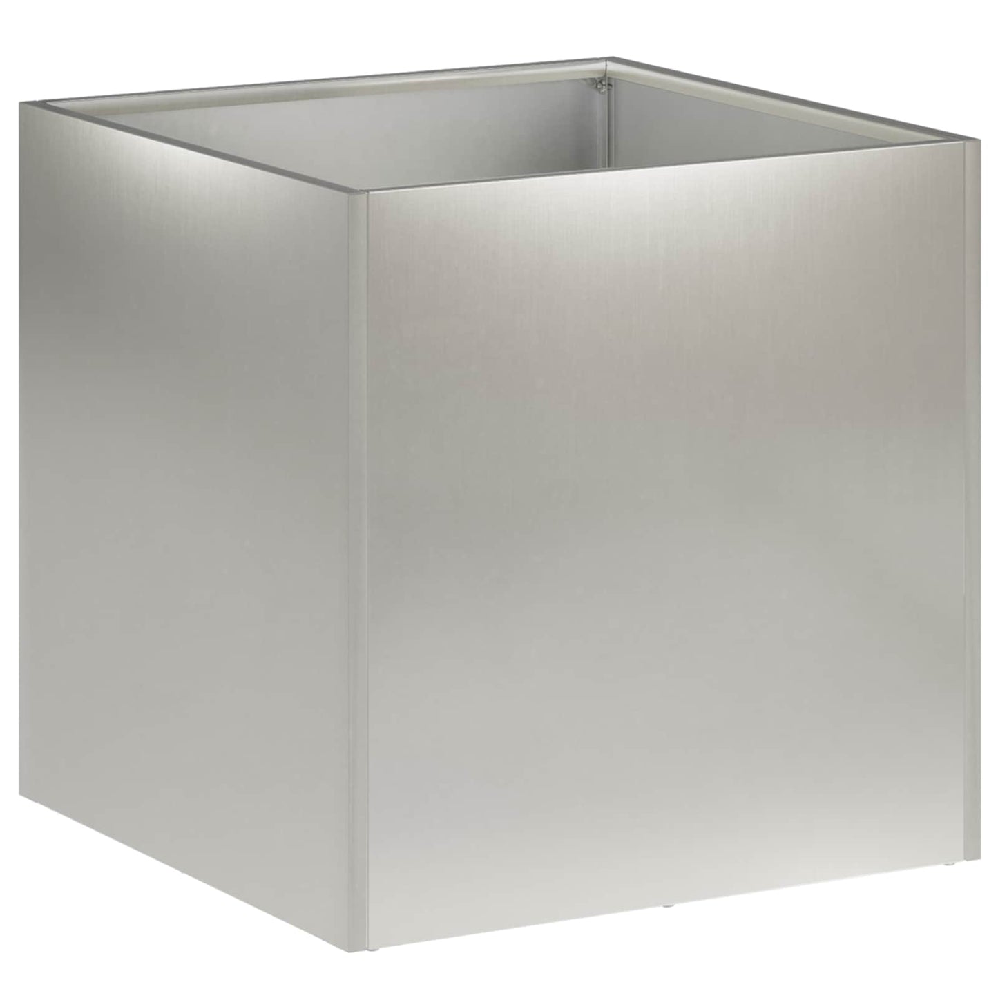 vidaXL Garden Planter 2 pcs Silver 25 x 25 x 25 cm Stainless Steel