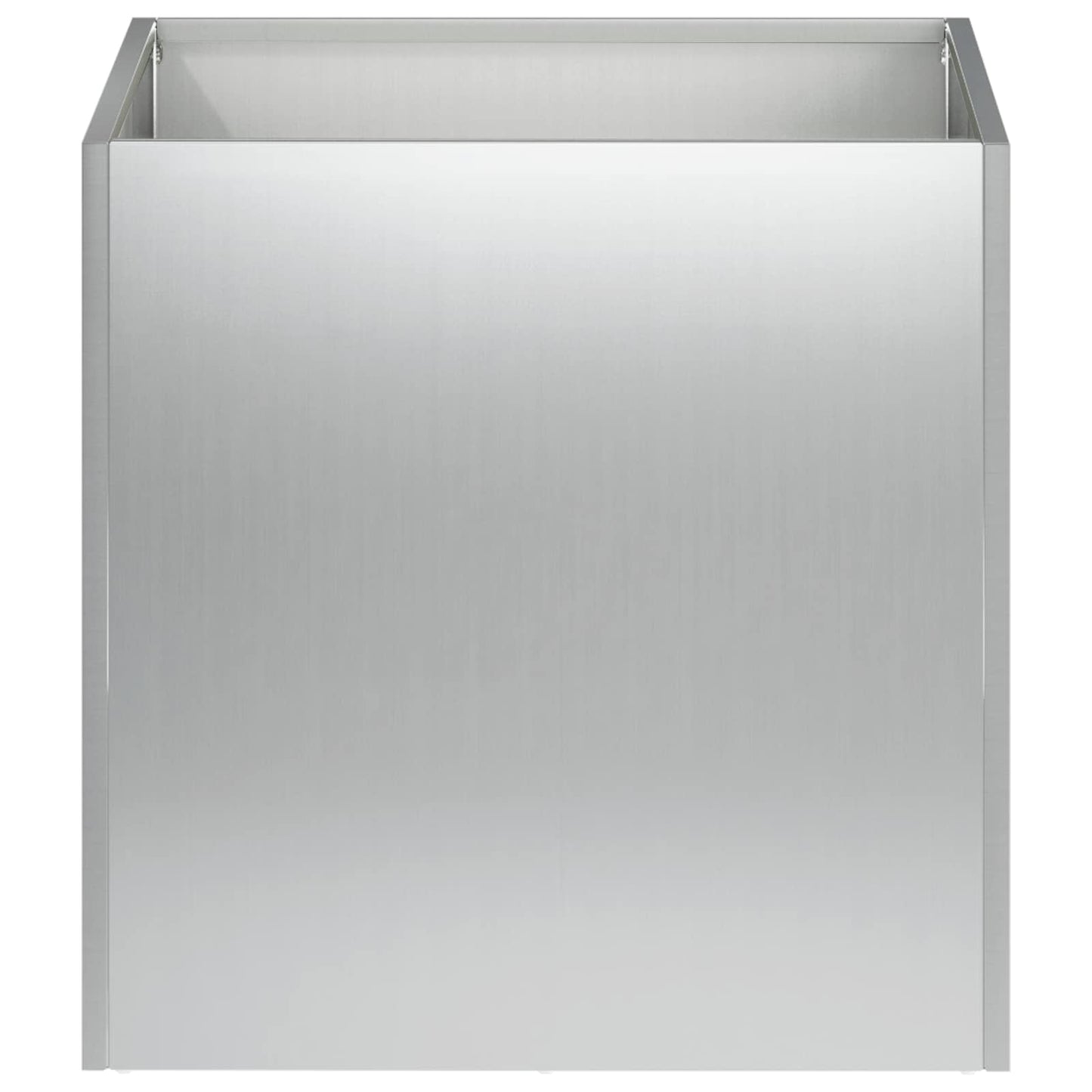 vidaXL Garden Planter Silver 25 x 25 x 25 cm Galvanised Steel