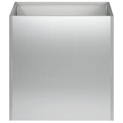 vidaXL Garden Planter Silver 25 x 25 x 25 cm Galvanised Steel