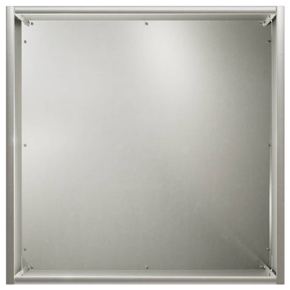 vidaXL Garden Planter Silver 35 x 35 x 35 cm Stainless Steel