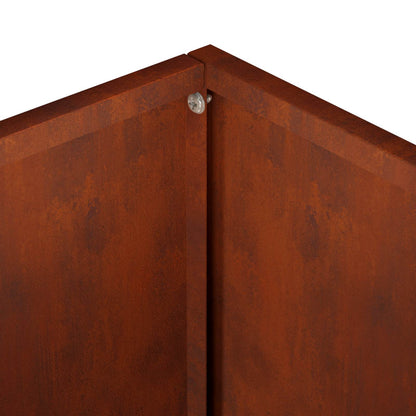 vidaXL Garden Planter 2 pcs Rusty 35 x 35 x 35 cm Weathering Steel