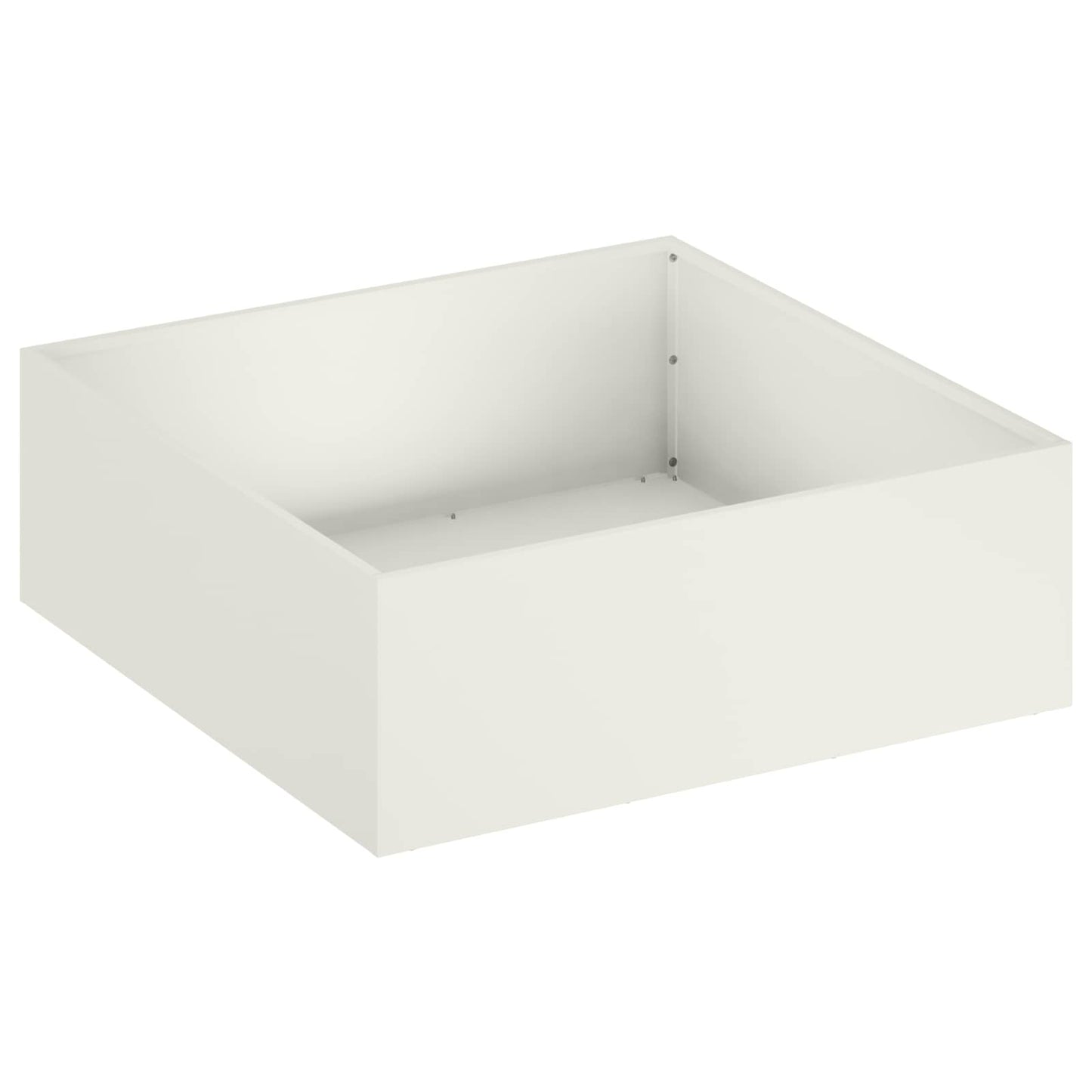 vidaXL Garden Planter 2 pcs White 40 x 40 x 20 cm Cold-rolled Steel