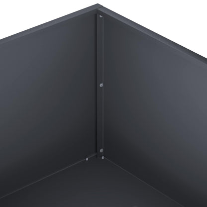 vidaXL Garden Planter 2 pcs Anthracite 40 x 40 x 20 cm