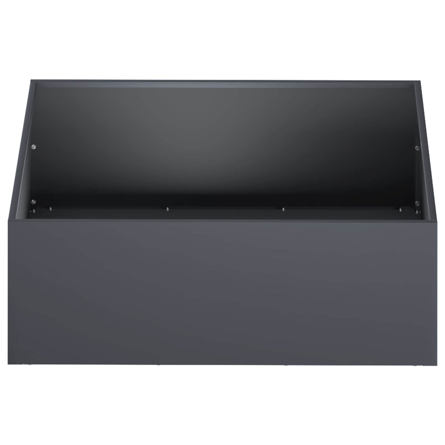 vidaXL Garden Planter 2 pcs Anthracite 40 x 40 x 20 cm