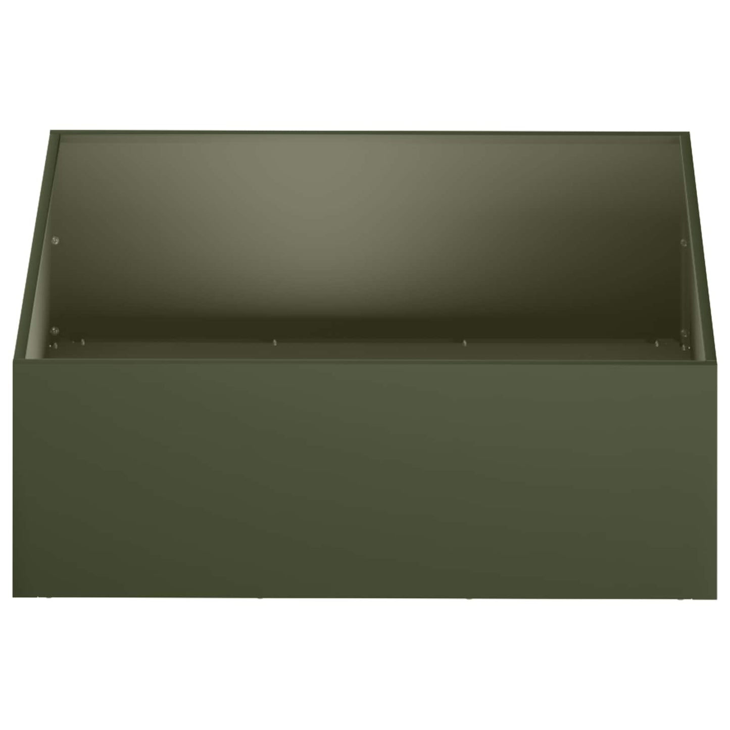 vidaXL Garden Planter 2 pcs Olive Green 40 x 40 x 20 cm