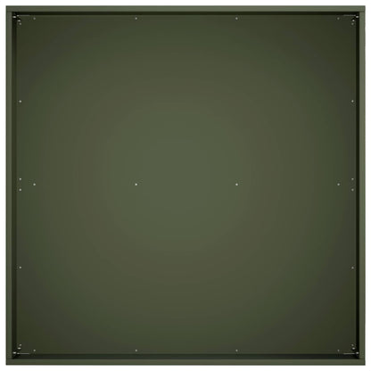 vidaXL Garden Planter 2 pcs Olive Green 40 x 40 x 20 cm