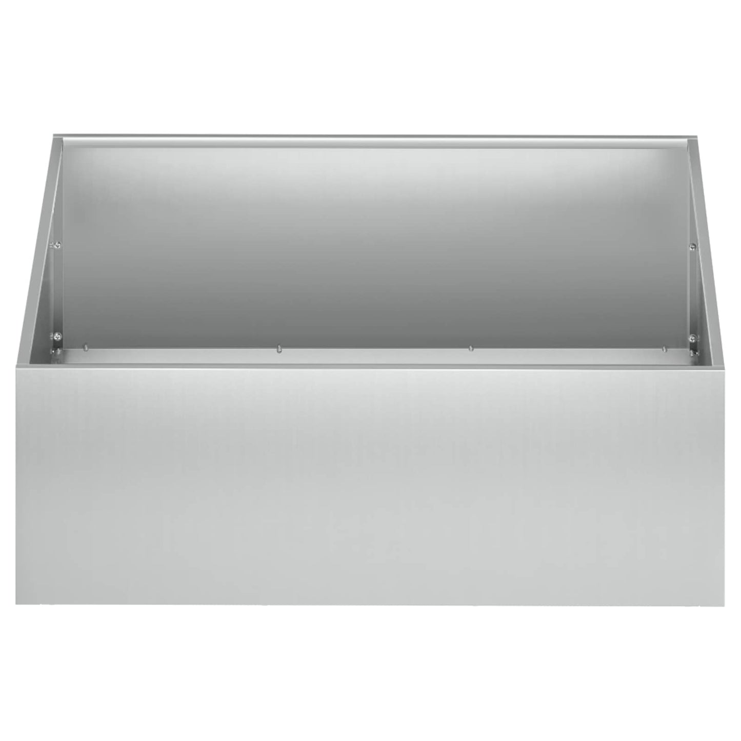 vidaXL Garden Planter 2 pcs Silver 40 x 40 x 20 cm Galvanised Steel
