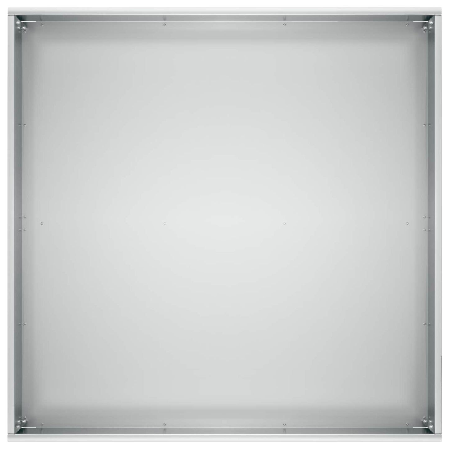 vidaXL Garden Planter 2 pcs Silver 40 x 40 x 20 cm Galvanised Steel