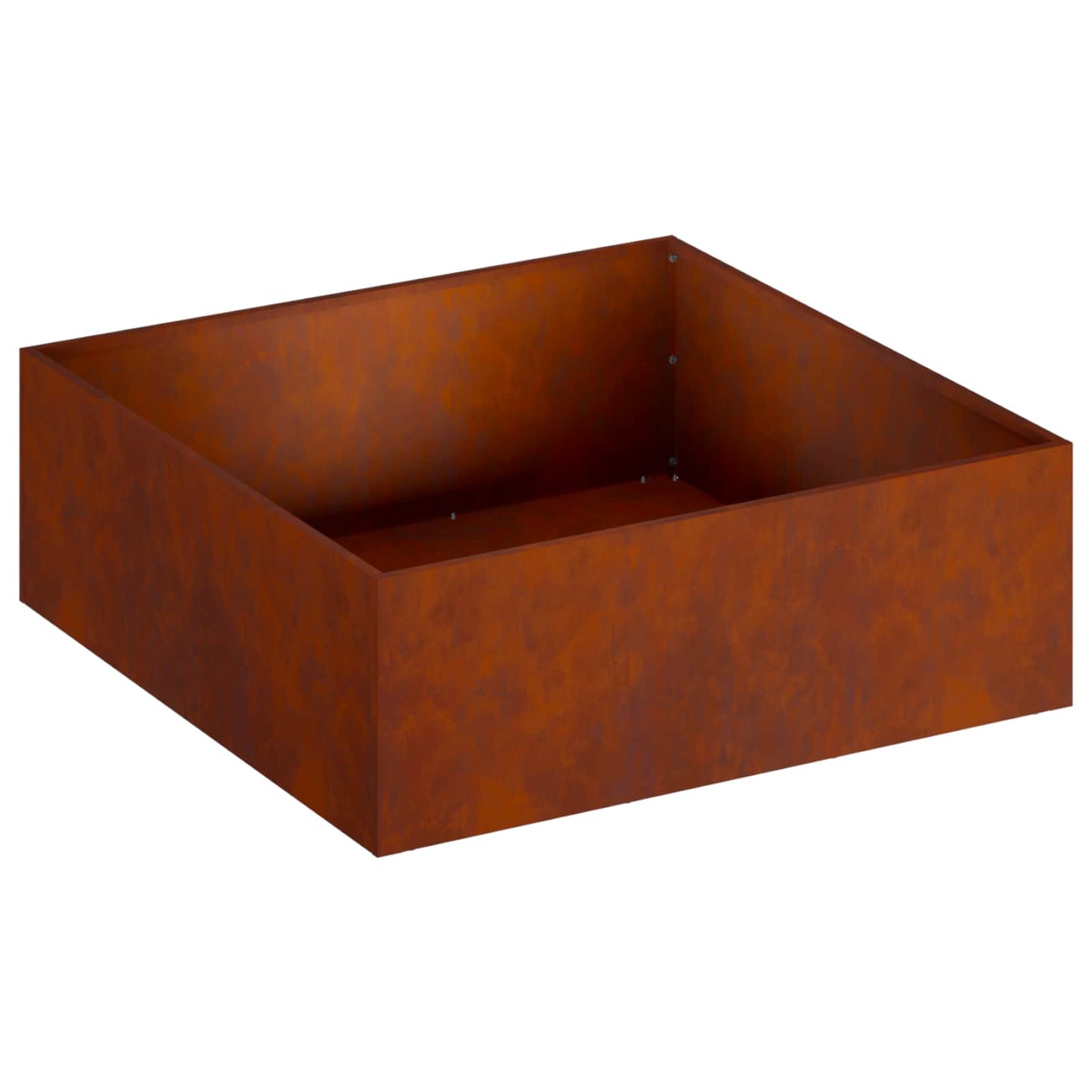 vidaXL Garden Planter 2 pcs Rusty 40 x 40 x 20 cm Weathering Steel