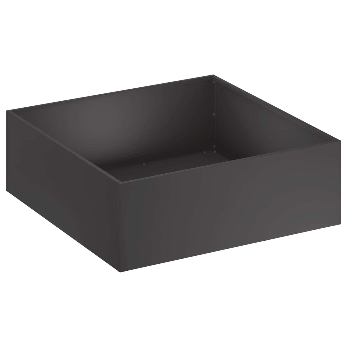 vidaXL Garden Planter Black 60 x 60 x 20 cm Cold-rolled Steel
