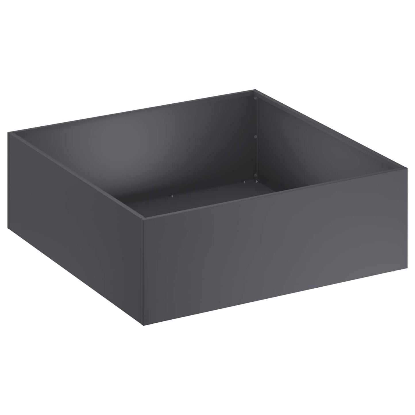 vidaXL Garden Planter 2 pcs Anthracite 60 x 60 x 20 cm