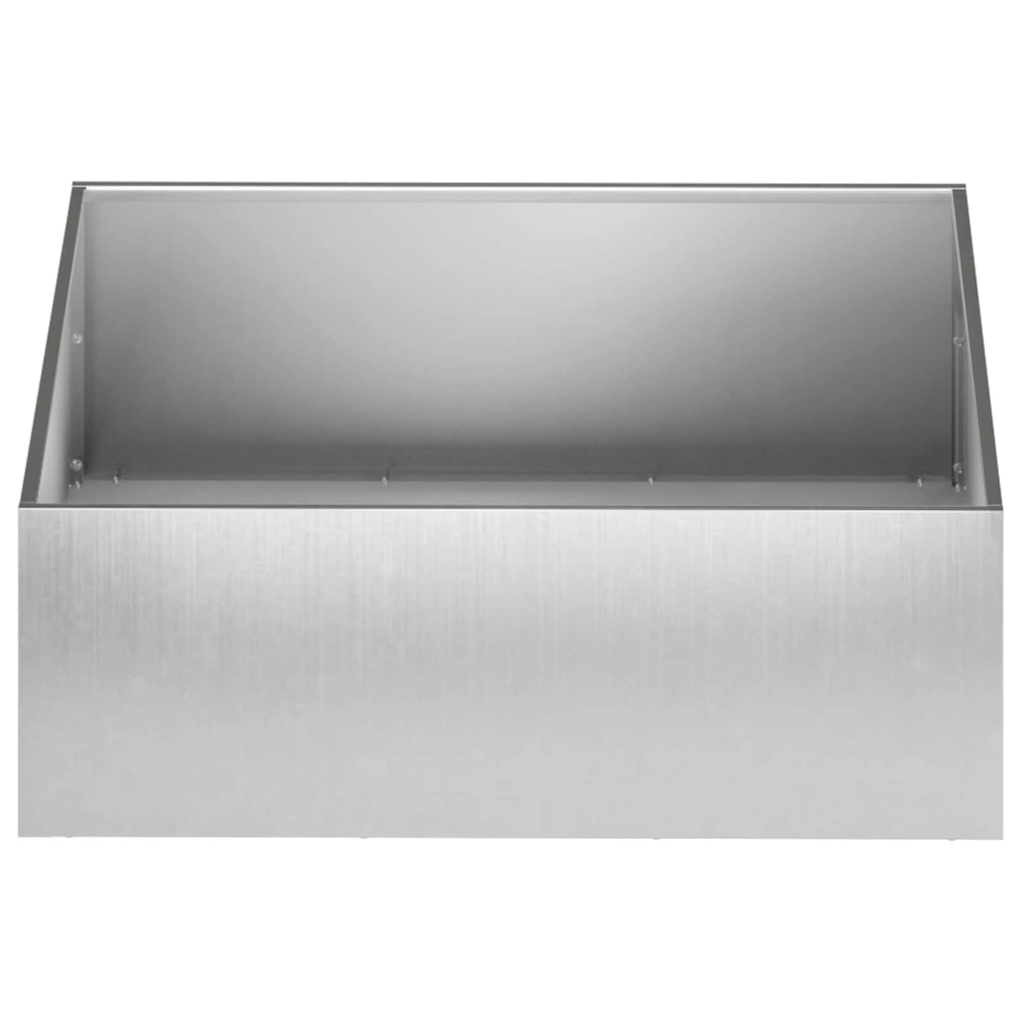 vidaXL Garden Planter 2 pcs Silver 60 x 60 x 20 cm Stainless Steel