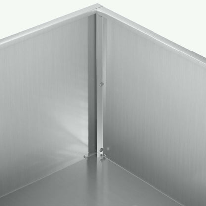vidaXL Garden Planter Silver 60 x 60 x 20 cm Galvanised Steel