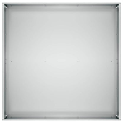 vidaXL Garden Planter Silver 60 x 60 x 20 cm Galvanised Steel