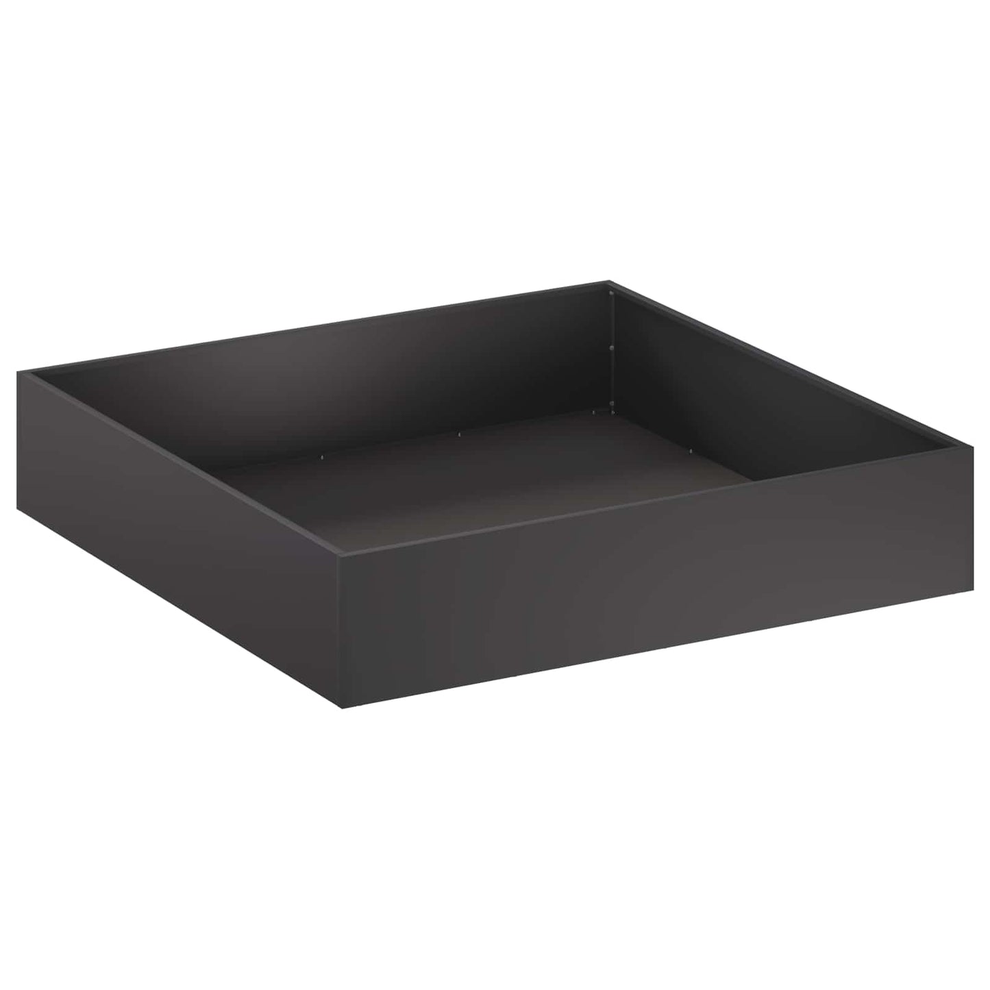 vidaXL Garden Planter Black 100 x 100 x 20 cm Cold-rolled Steel