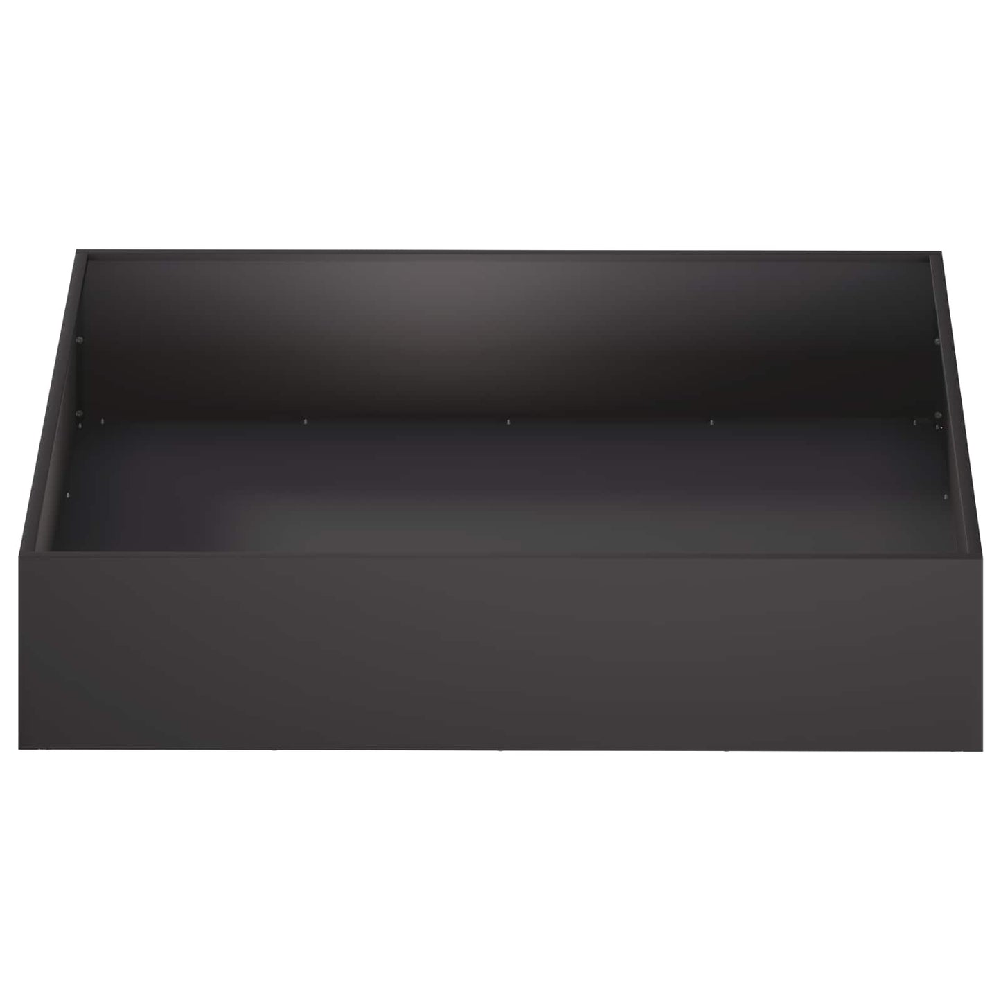 vidaXL Garden Planter Black 100 x 100 x 20 cm Cold-rolled Steel