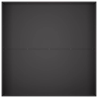 vidaXL Garden Planter 2 pcs Black 100 x 100 x 20 cm Cold-rolled Steel
