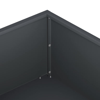 vidaXL Garden Planter Anthracite 100 x 100 x 20 cm Cold-rolled Steel