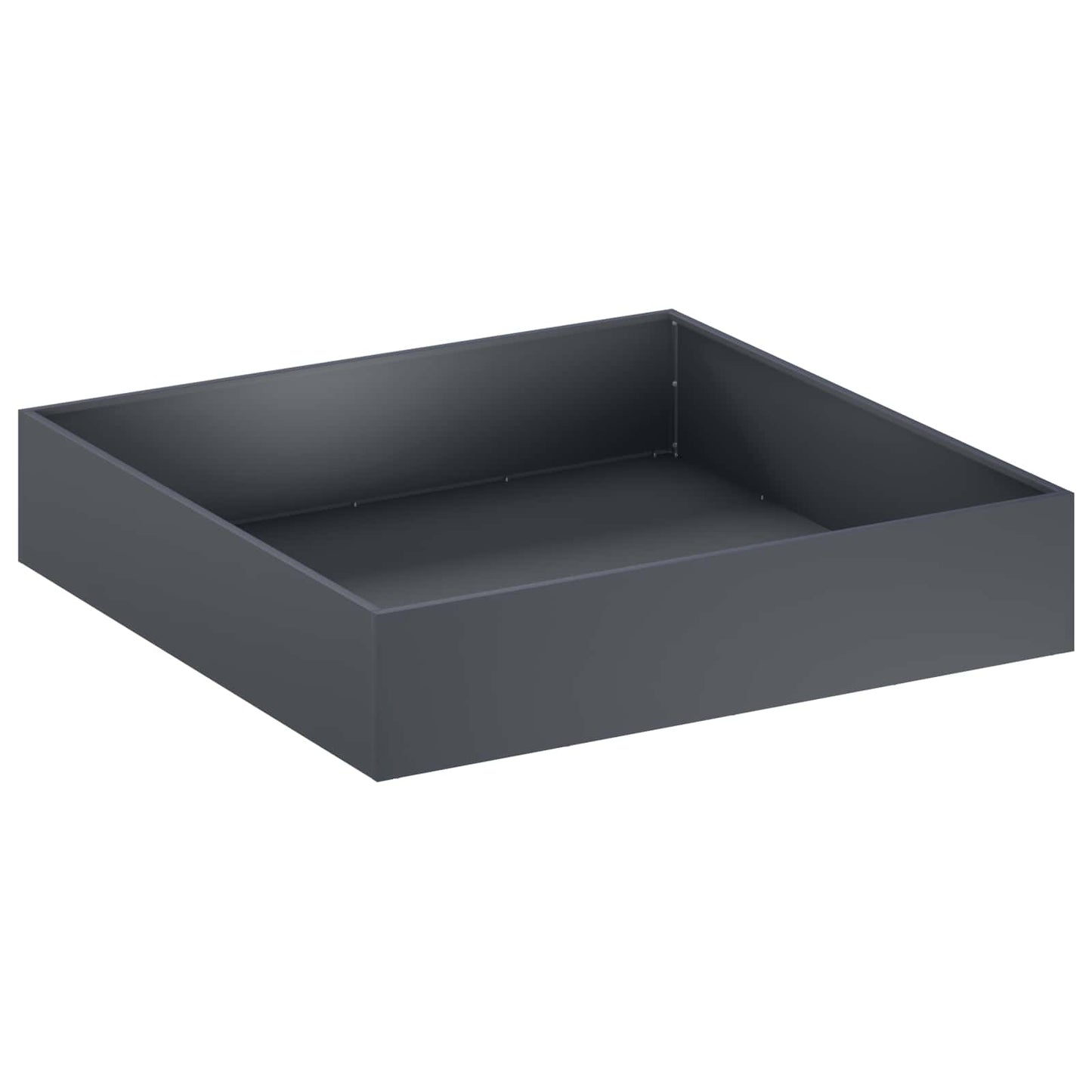 vidaXL Garden Planter 2 pcs Anthracite 100 x 100 x 20 cm