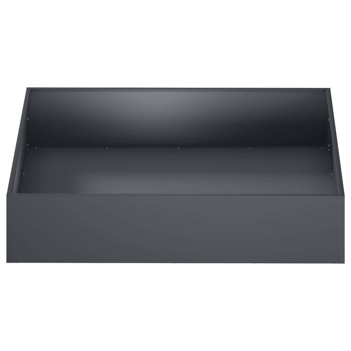 vidaXL Garden Planter 2 pcs Anthracite 100 x 100 x 20 cm