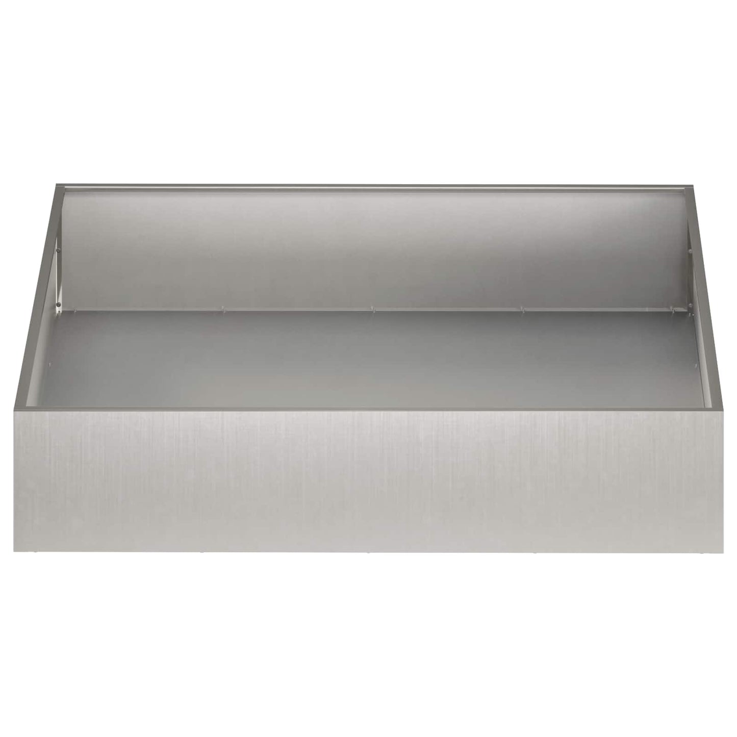 vidaXL Garden Planter 2 pcs Silver 100 x 100 x 20 cm Stainless Steel