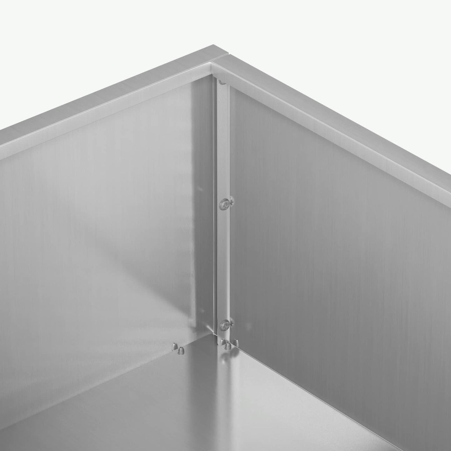 vidaXL Garden Planter Silver 100 x 100 x 20 cm Galvanised Steel