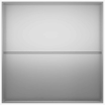 vidaXL Garden Planter 2 pcs Silver 100 x 100 x 20 cm Galvanised Steel