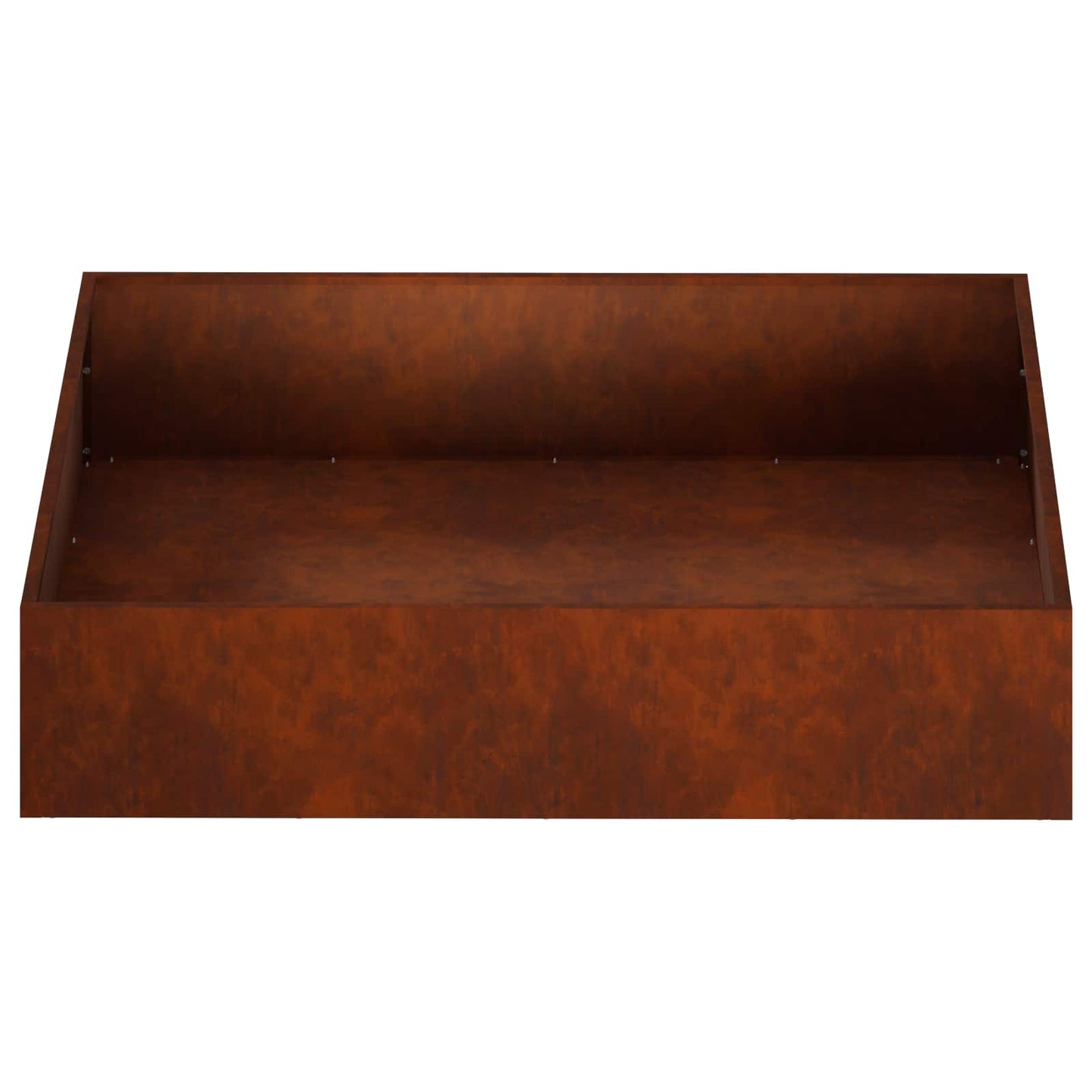 vidaXL Garden Planter 2 pcs Rusty 100 x 100 x 20 cm Weathering Steel