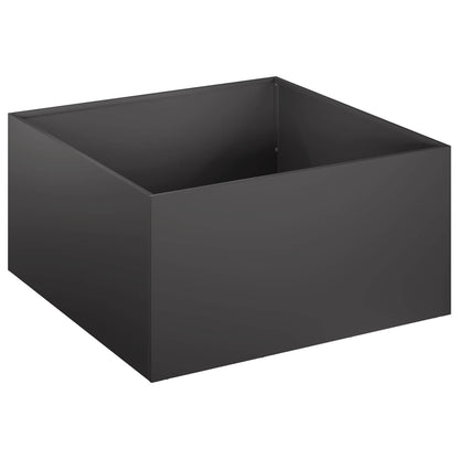 vidaXL Garden Planter Black 40 x 40 x 30 cm Cold-rolled Steel