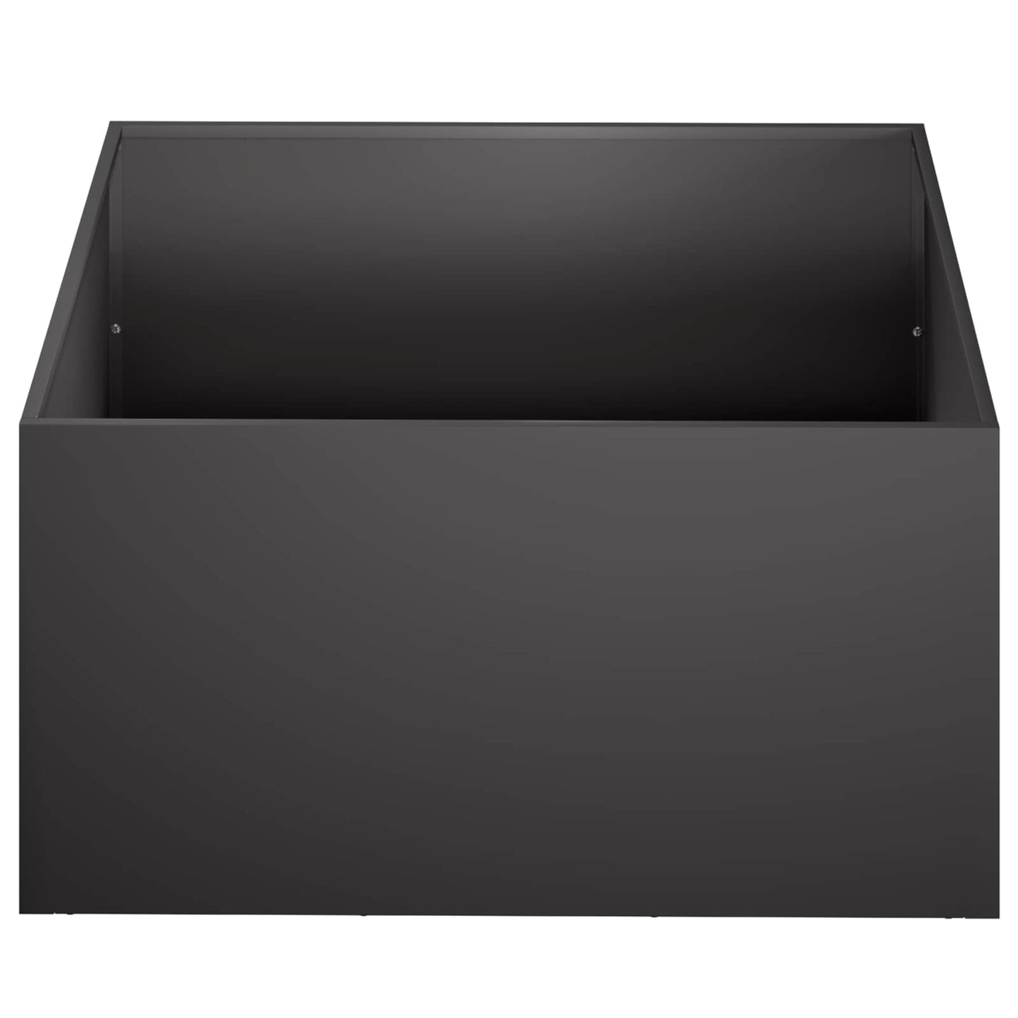 vidaXL Garden Planter Black 40 x 40 x 30 cm Cold-rolled Steel