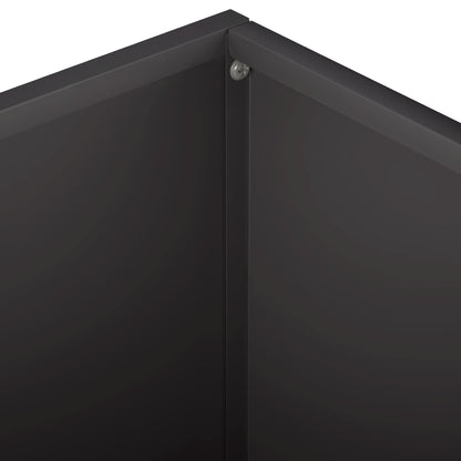 vidaXL Garden Planter 2 pcs Black 40 x 40 x 30 cm Cold-rolled Steel