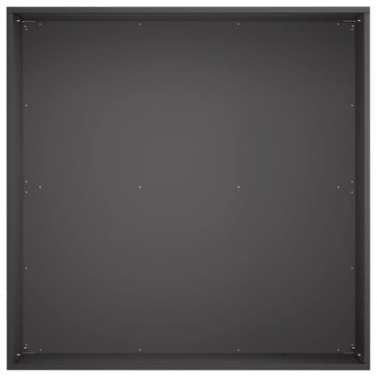 vidaXL Garden Planter 2 pcs Black 40 x 40 x 30 cm Cold-rolled Steel