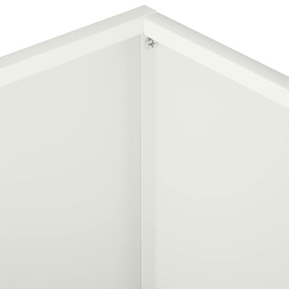 vidaXL Garden Planter White 40 x 40 x 30 cm Cold-rolled Steel