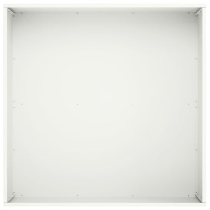 vidaXL Garden Planter White 40 x 40 x 30 cm Cold-rolled Steel