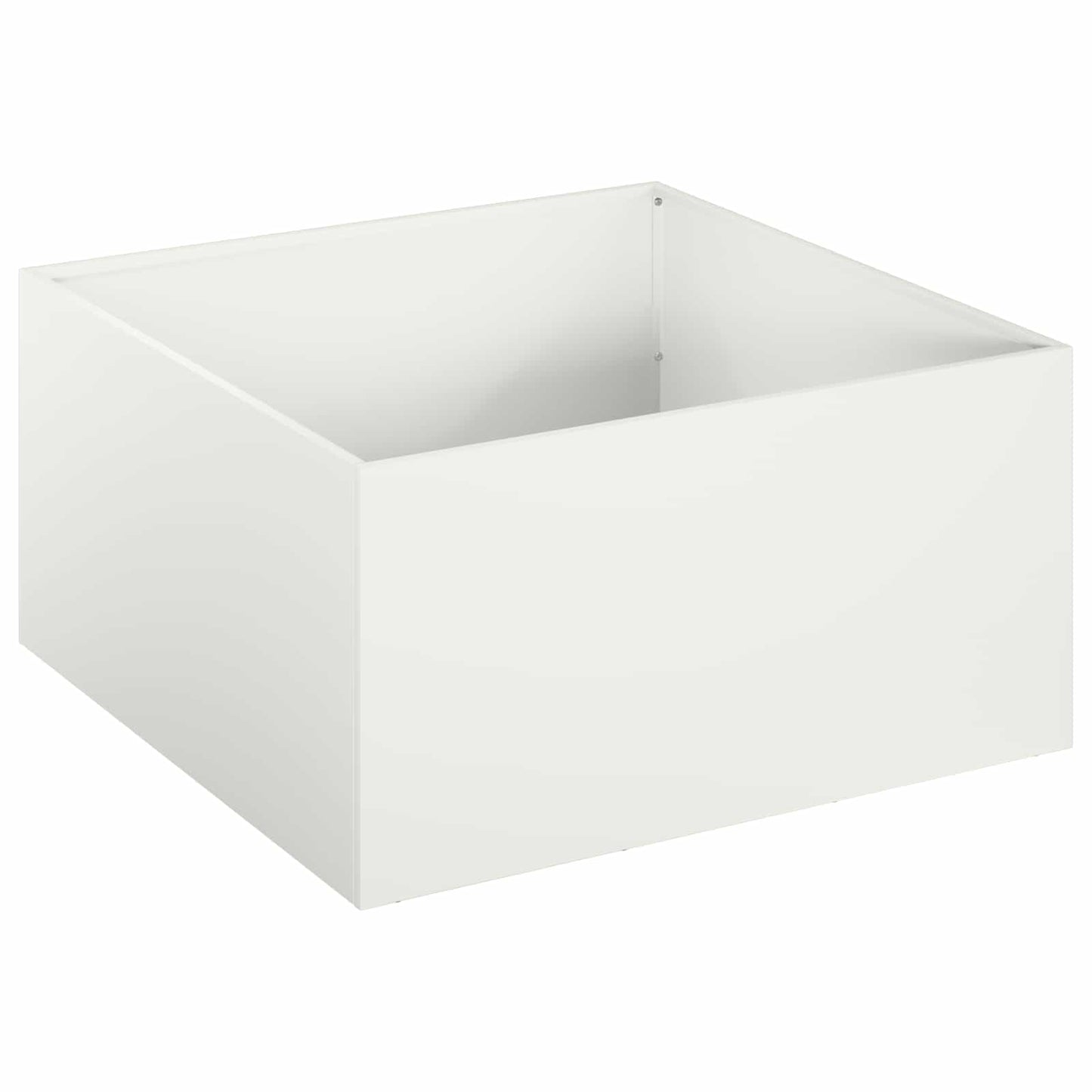 vidaXL Garden Planter 2 pcs White 40 x 40 x 30 cm Cold-rolled Steel