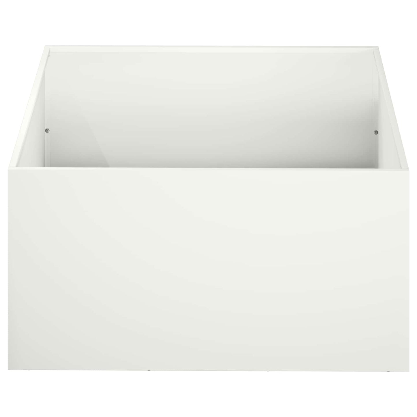 vidaXL Garden Planter 2 pcs White 40 x 40 x 30 cm Cold-rolled Steel
