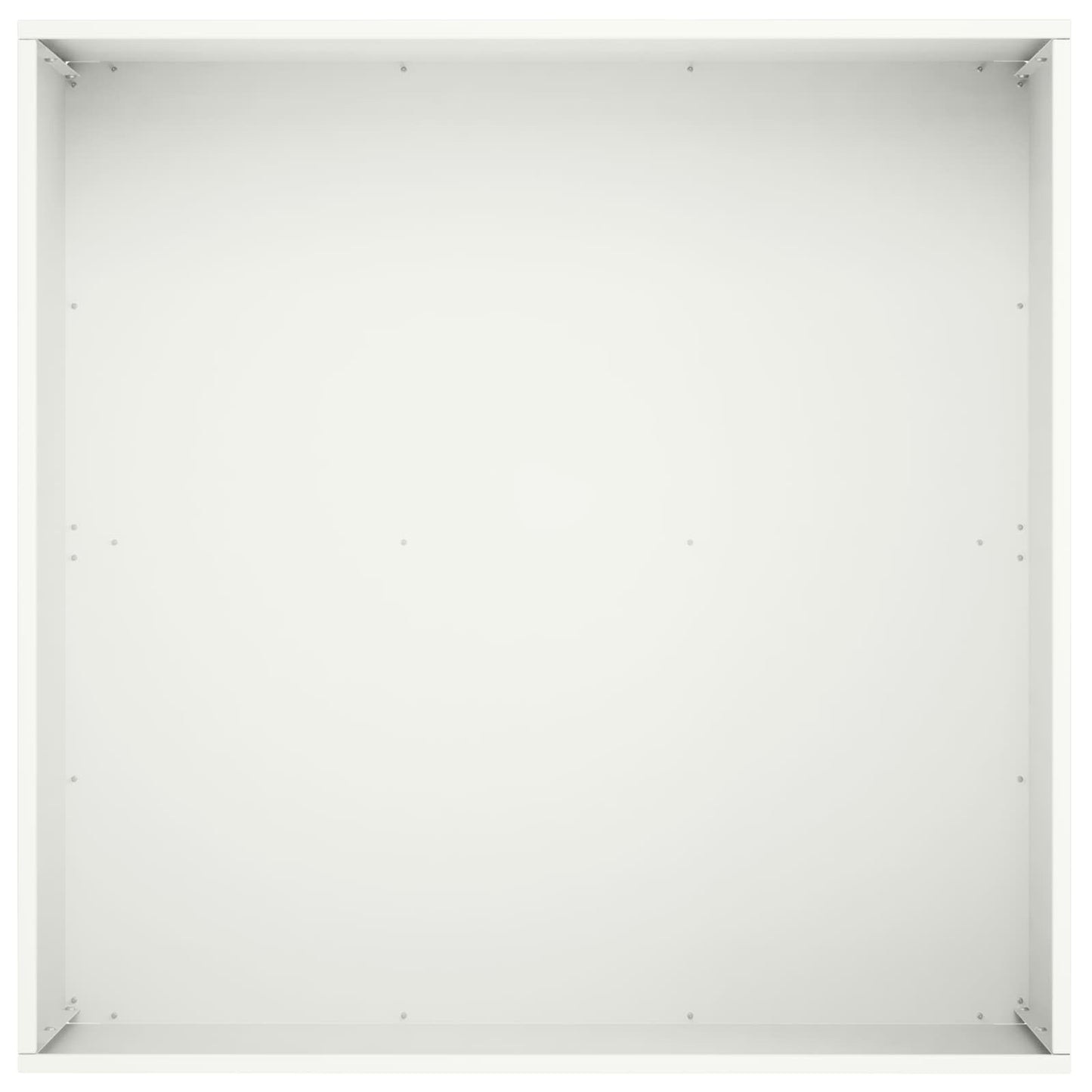 vidaXL Garden Planter 2 pcs White 40 x 40 x 30 cm Cold-rolled Steel